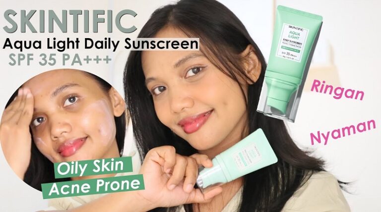 Review Skintific Aqua Light Daily Sunscreen untuk tipe kulit yang berminyak