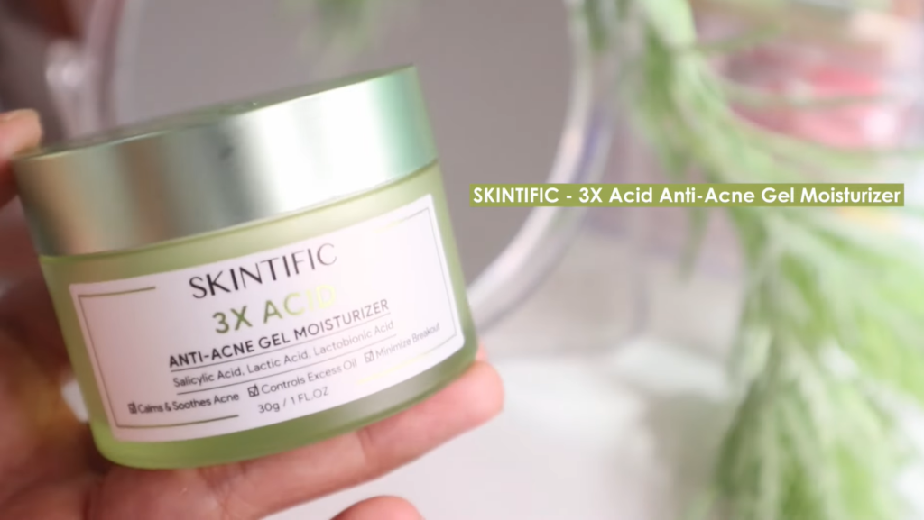 SKINTIFIC 3X ACID ANTI ACNE GEL MOISTURIZER e