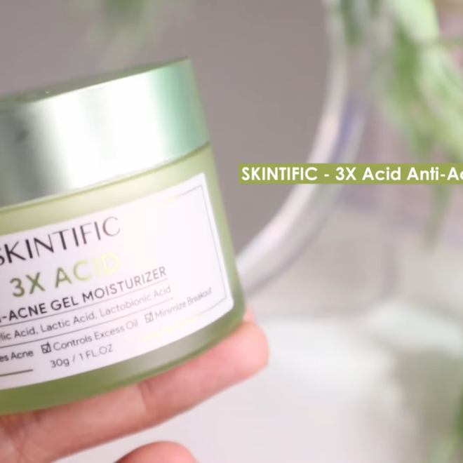 Skintific 3x Acid Anti Acne Gel Moisturizer Mengatasi jerawat dengan lebih cepat