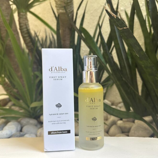 Review Skincare Korean D’Alba First Spray Serum, Melembabkan dan Membuat Kulit Berseri